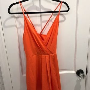 Orange romper (PERFECT FOR GAMEDAY)